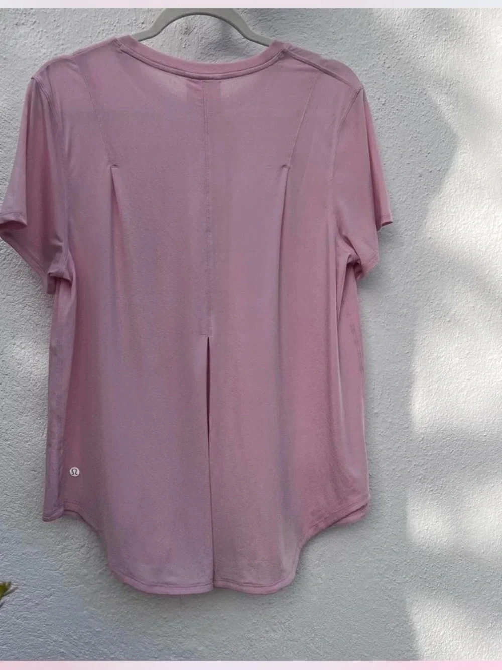 lululemon athletica Dusty Pink Short Sleeve Back-Slit Tee
